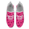 Lollipop Candy Pink Print Pattern White Athletic Shoes-grizzshop