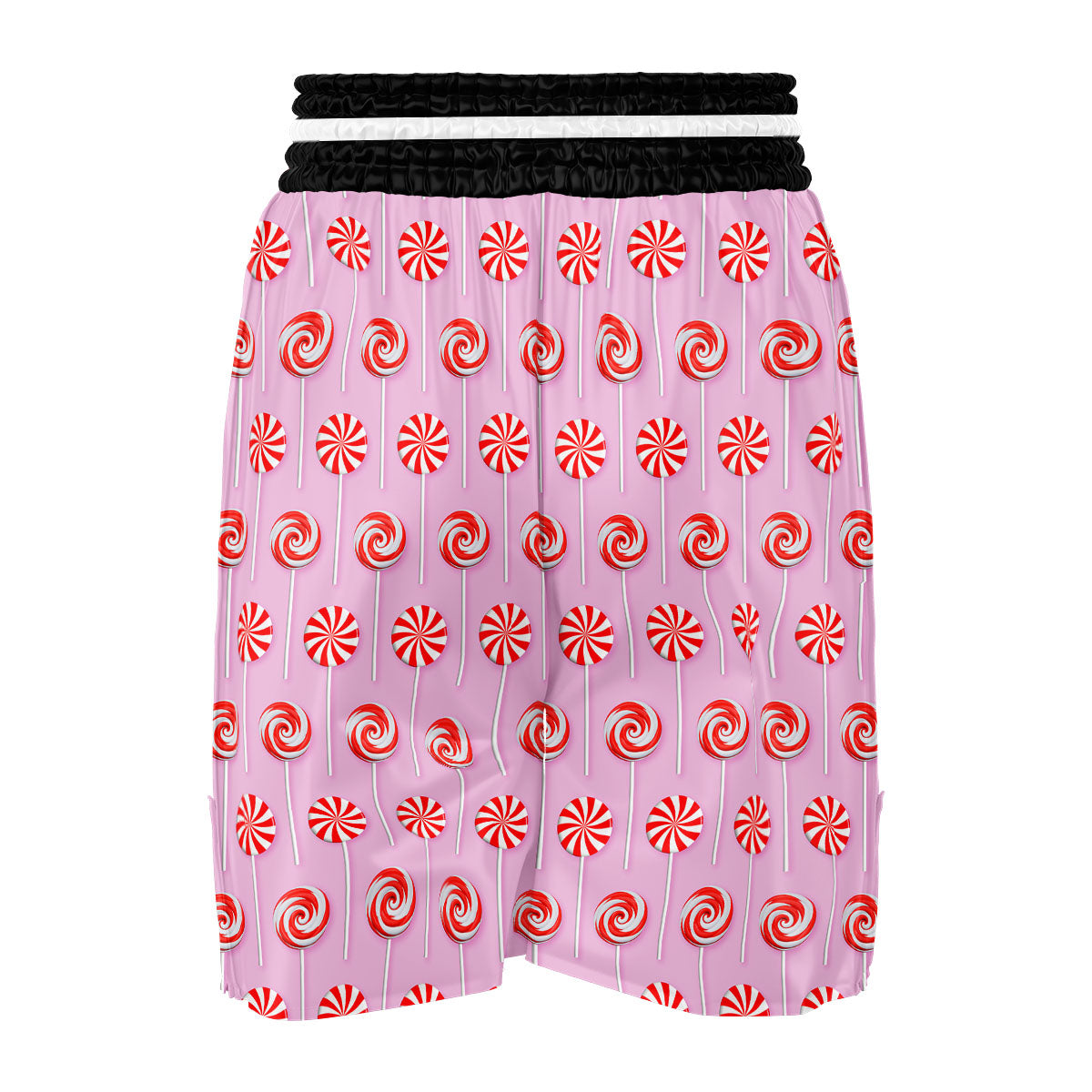 Lollipop Candy Red Print Pattern Boxing Shorts-grizzshop