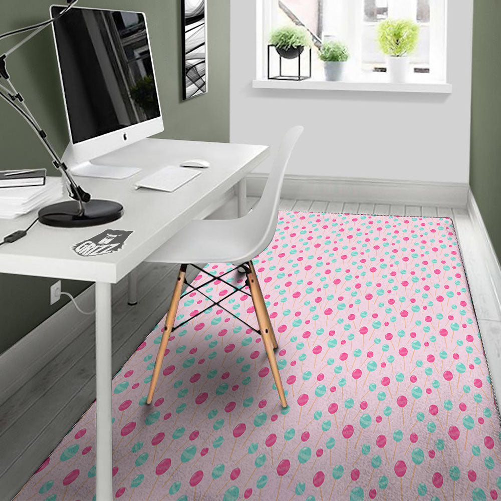 Lollipop Cartoon Print Pattern Floor Mat-grizzshop