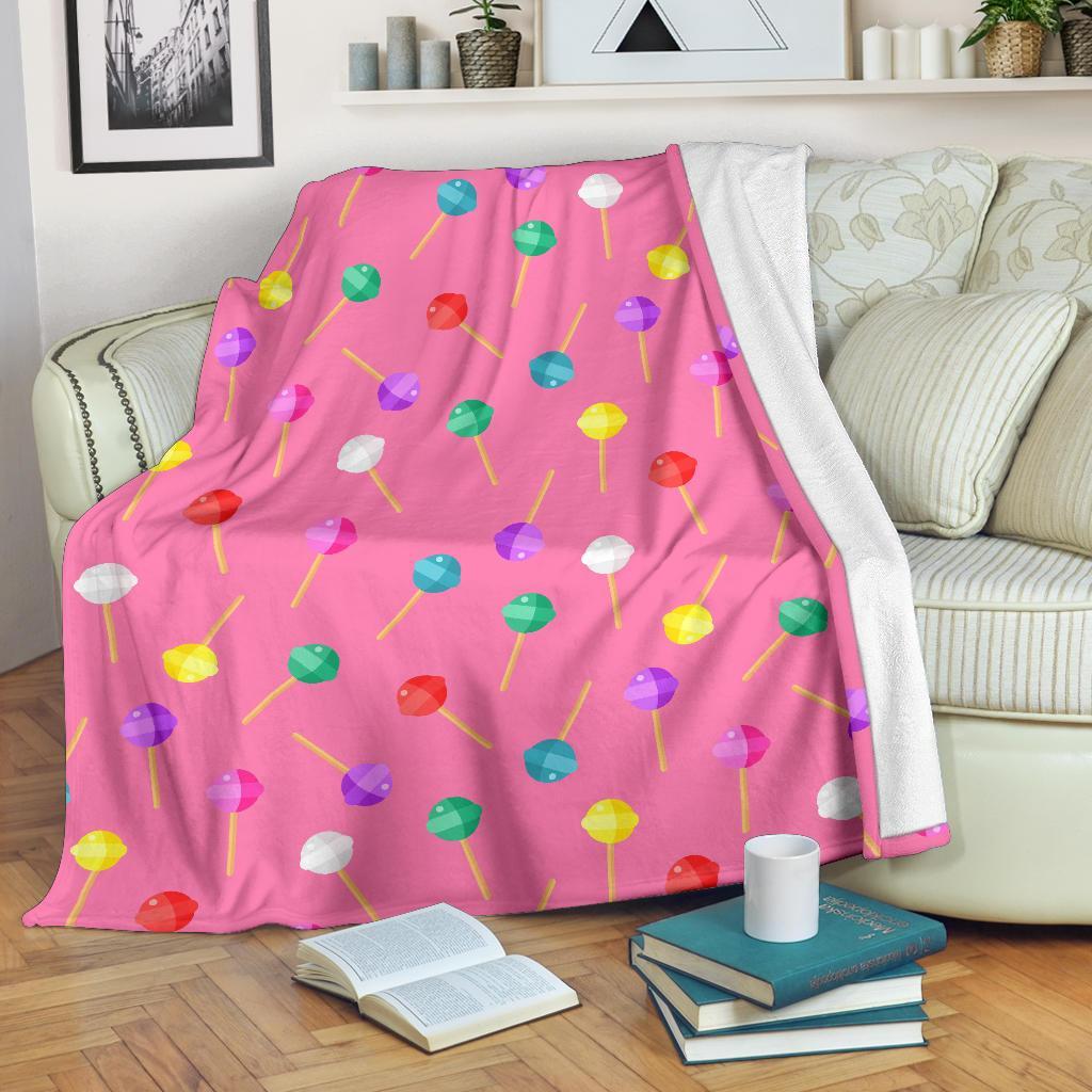 Lollipop Colorful Pattern Print Blanket-grizzshop