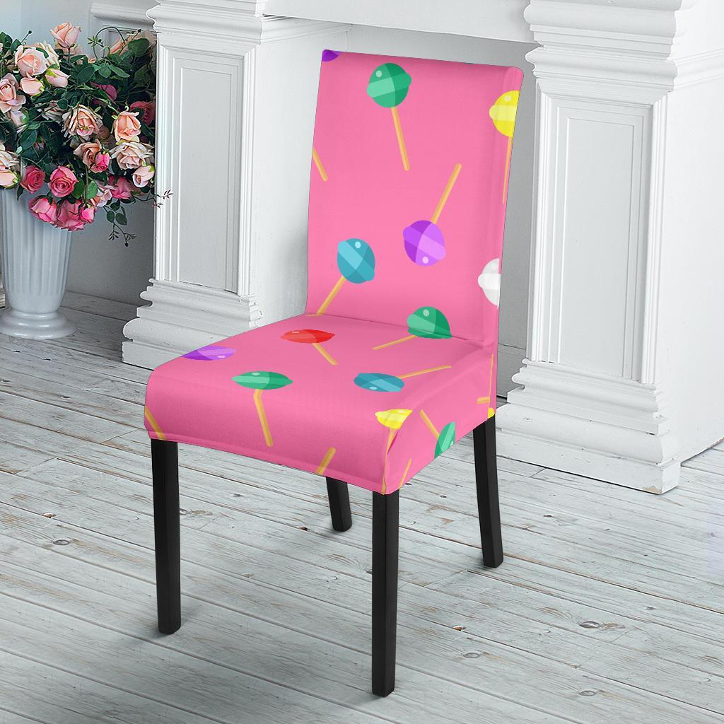 Lollipop Colorful Pattern Print Chair Cover-grizzshop