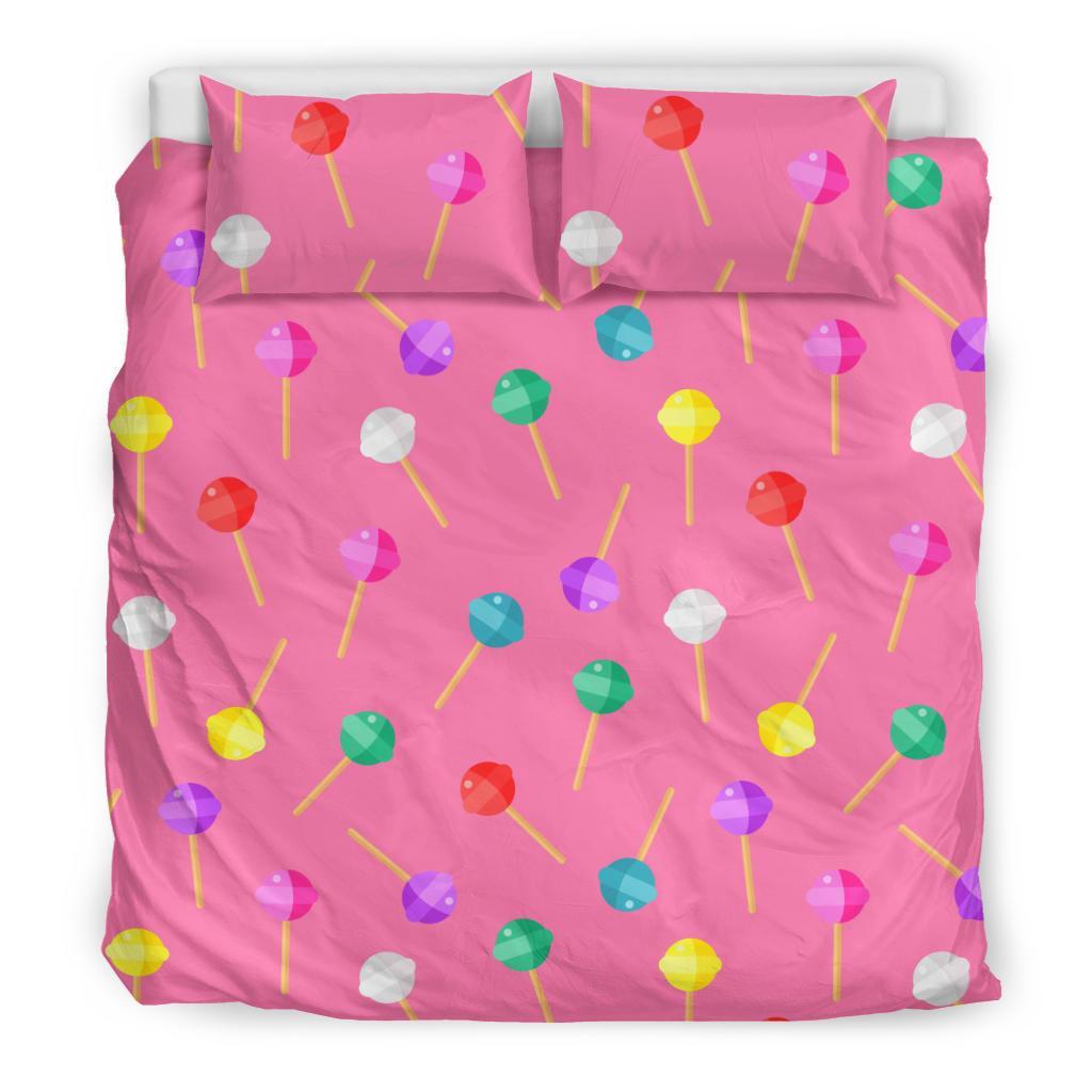 Lollipop Colorful Pattern Print Duvet Cover Bedding Set-grizzshop