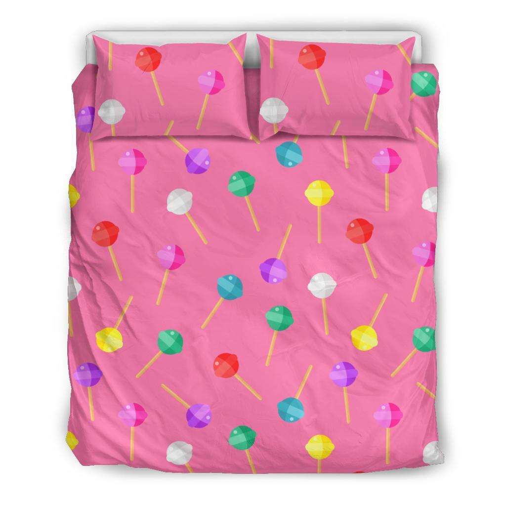 Lollipop Colorful Pattern Print Duvet Cover Bedding Set-grizzshop