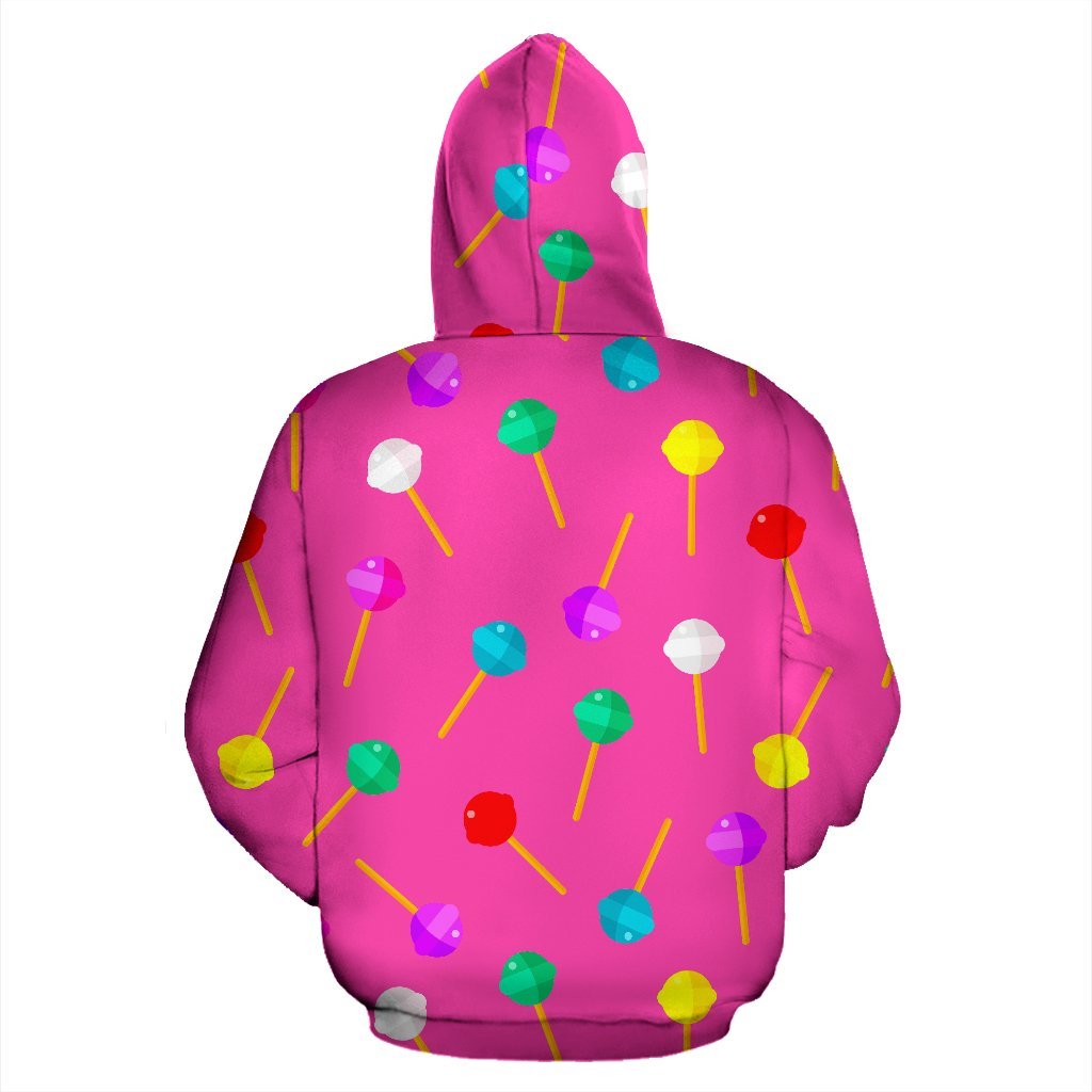 Lollipop Colorful Pattern Print Men Women Pullover Hoodie-grizzshop