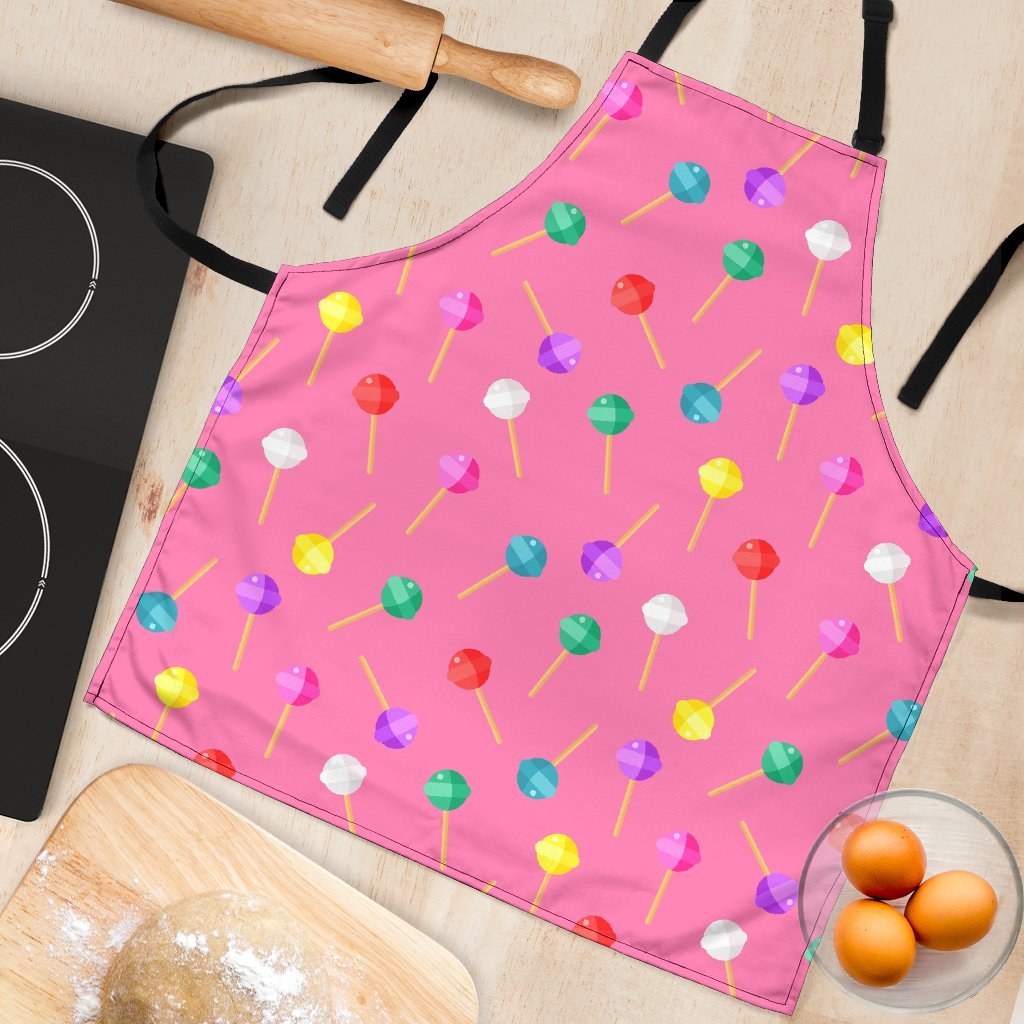 Lollipop Colorful Pattern Print Women's Apron-grizzshop