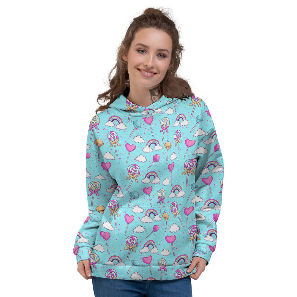 Lollipop Cute Print Pattern Women's Hoodie-grizzshop
