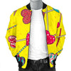 Lollipop Heart Pattern Print Men's Bomber Jacket-grizzshop