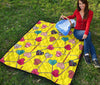 Lollipop Heart Pattern Print Quilt-grizzshop