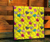 Lollipop Heart Pattern Print Quilt-grizzshop