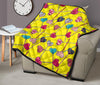 Lollipop Heart Pattern Print Quilt-grizzshop