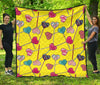 Lollipop Heart Pattern Print Quilt-grizzshop