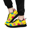 Lollipop Heart Pattern Print Sneaker Shoes For Men Women-grizzshop