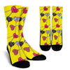 Lollipop Heart Pattern Print Unisex Crew Socks-grizzshop