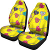 Lollipop Heart Pattern Print Universal Fit Car Seat Covers-grizzshop