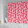 Lollipop Heart Print Pattern Bathroom Shower Curtain-grizzshop