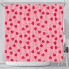 Lollipop Heart Print Pattern Bathroom Shower Curtain-grizzshop