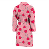 Lollipop Heart Print Pattern Men Long Robe-grizzshop