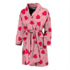 Lollipop Heart Print Pattern Men Long Robe-grizzshop