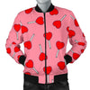 Lollipop Heart Print Pattern Men's Bomber Jacket-grizzshop