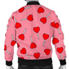 Lollipop Heart Print Pattern Men's Bomber Jacket-grizzshop