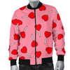 Lollipop Heart Print Pattern Men's Bomber Jacket-grizzshop