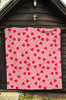 Lollipop Heart Print Pattern Quilt-grizzshop