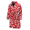 Lollipop Pattern Print Men Long Robe-grizzshop