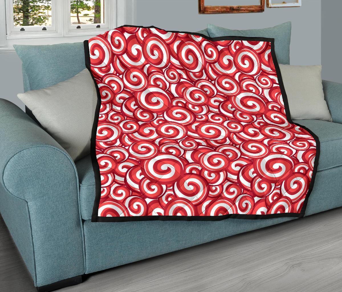 Lollipop Pattern Print Quilt-grizzshop