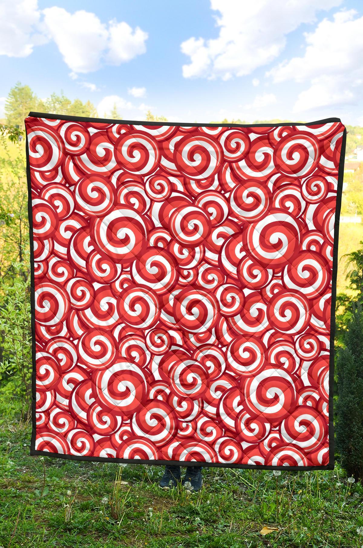 Lollipop Pattern Print Quilt-grizzshop