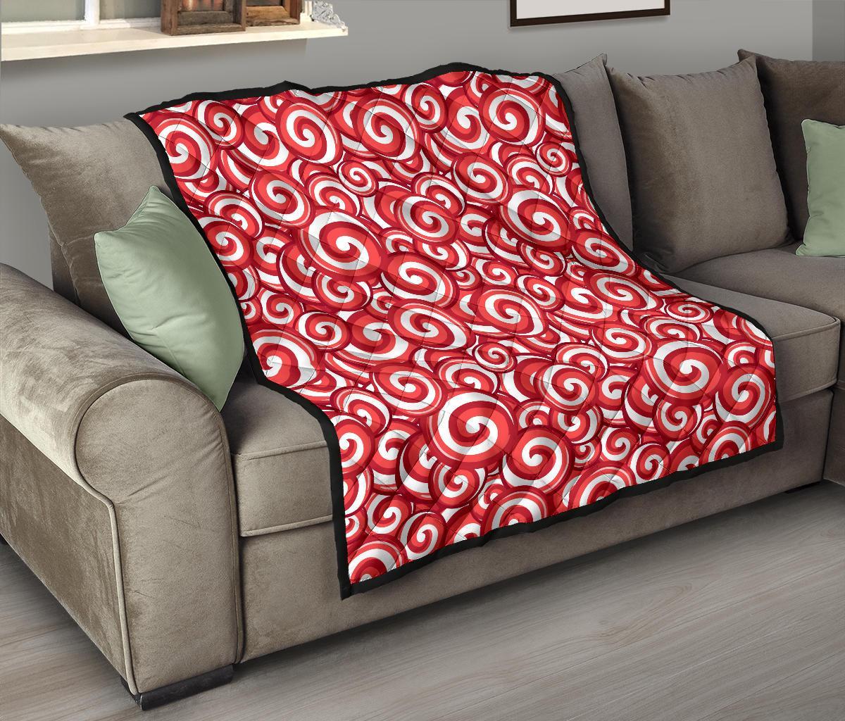 Lollipop Pattern Print Quilt-grizzshop