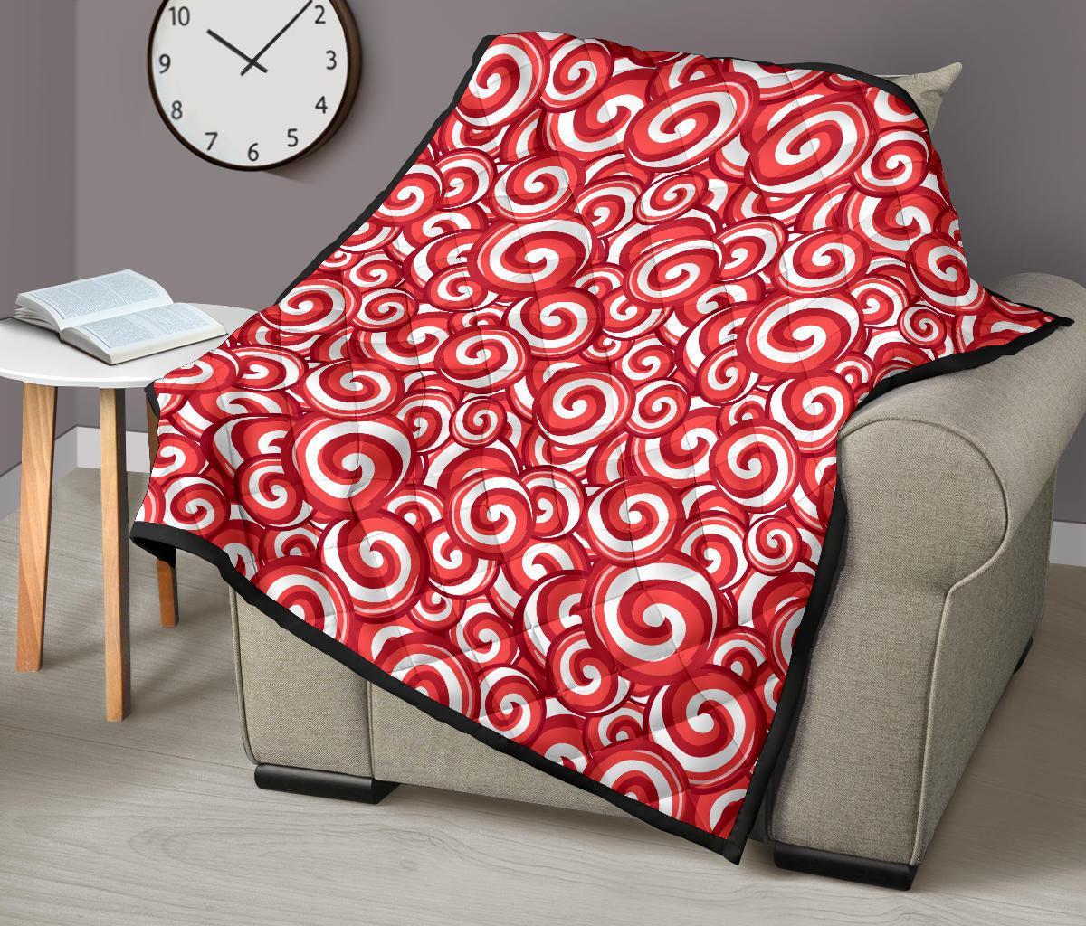 Lollipop Pattern Print Quilt-grizzshop