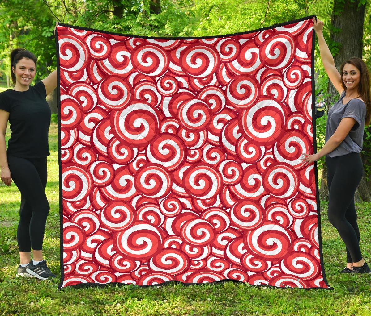 Lollipop Pattern Print Quilt-grizzshop