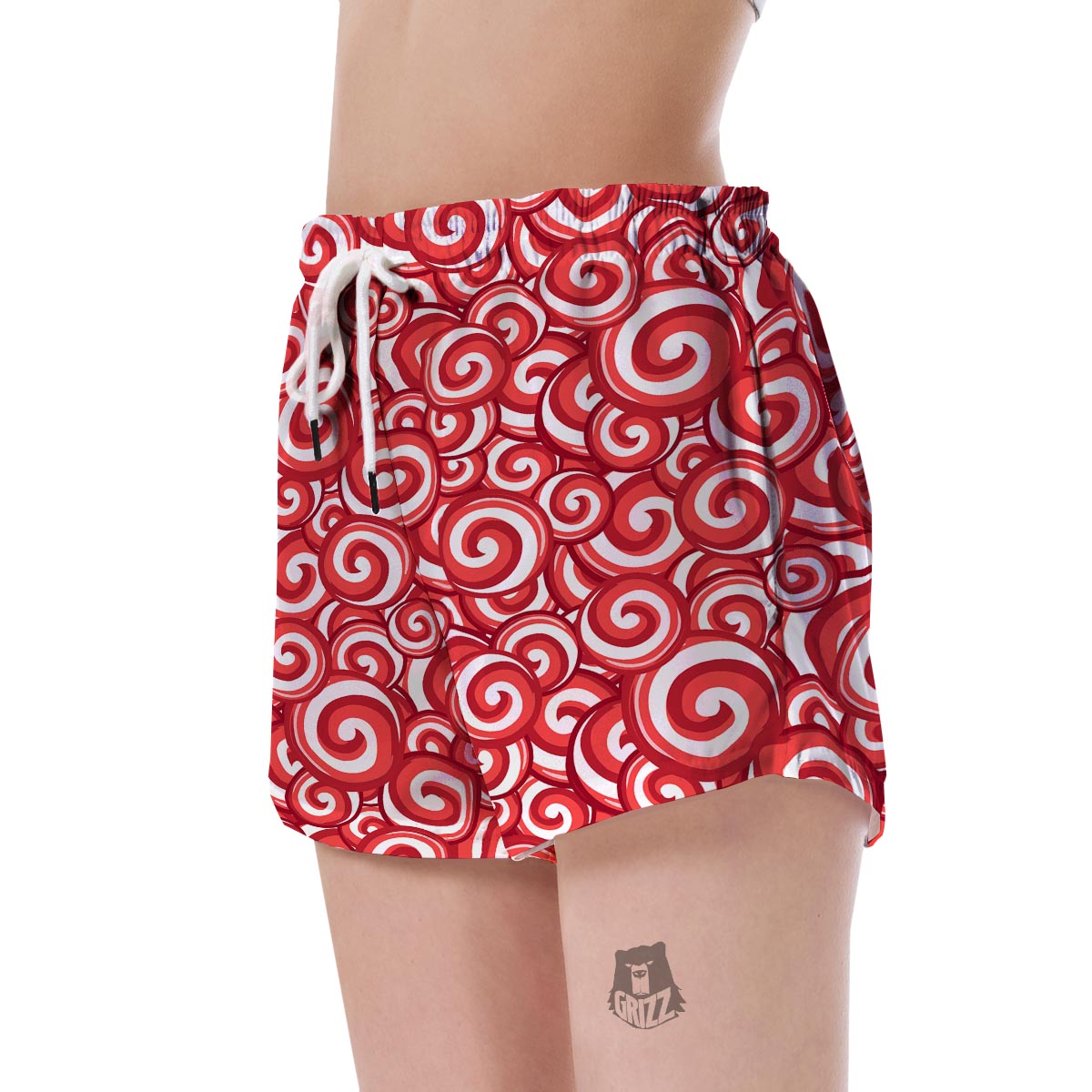 Lollipop Pattern Print Women's Shorts-grizzshop