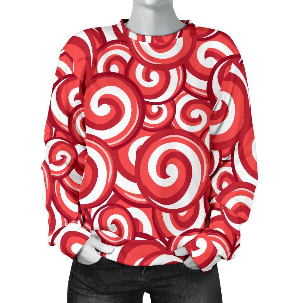 Lollipop Pattern Print Women's Sweatshirt-grizzshop