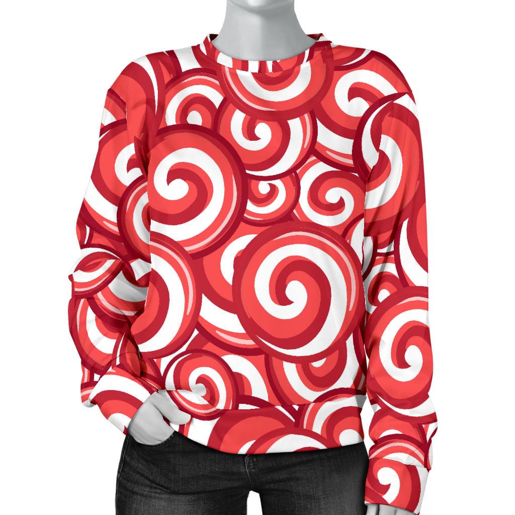 Lollipop Pattern Print Women's Sweatshirt-grizzshop