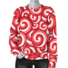 Lollipop Pattern Print Women's Sweatshirt-grizzshop