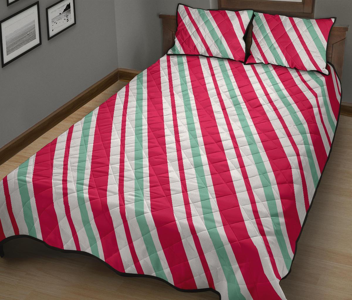 Lollipop Print Pattern Bed Set Quilt-grizzshop
