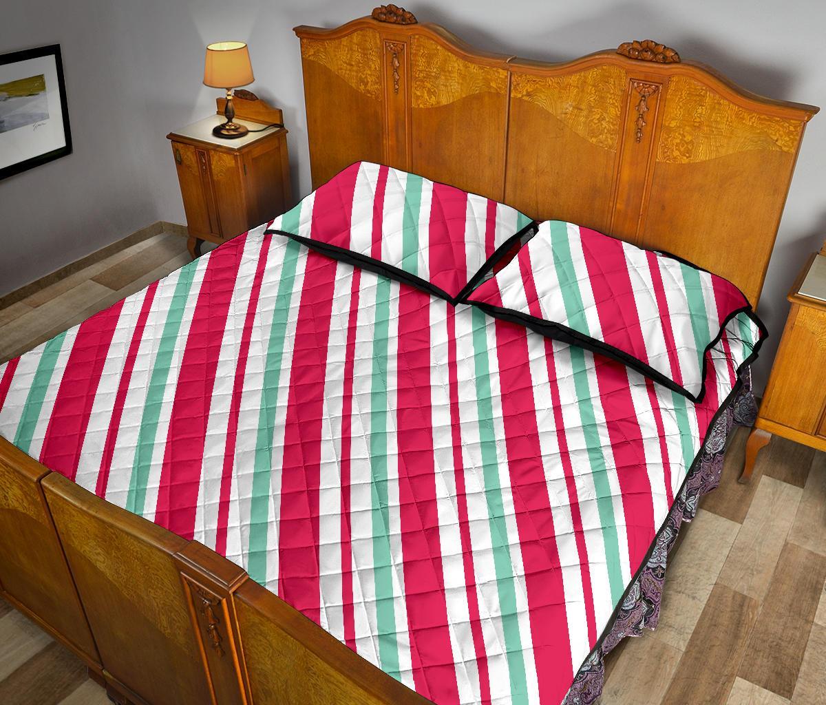 Lollipop Print Pattern Bed Set Quilt-grizzshop