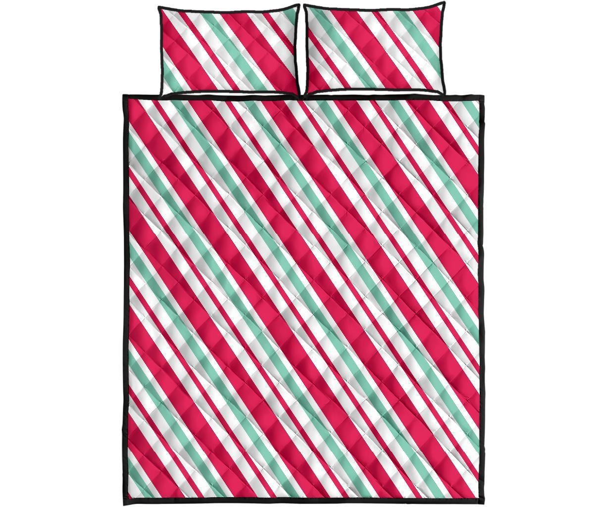 Lollipop Print Pattern Bed Set Quilt-grizzshop