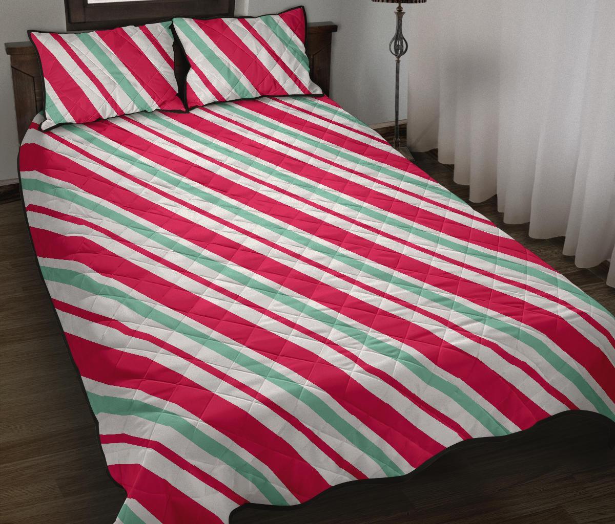 Lollipop Print Pattern Bed Set Quilt-grizzshop