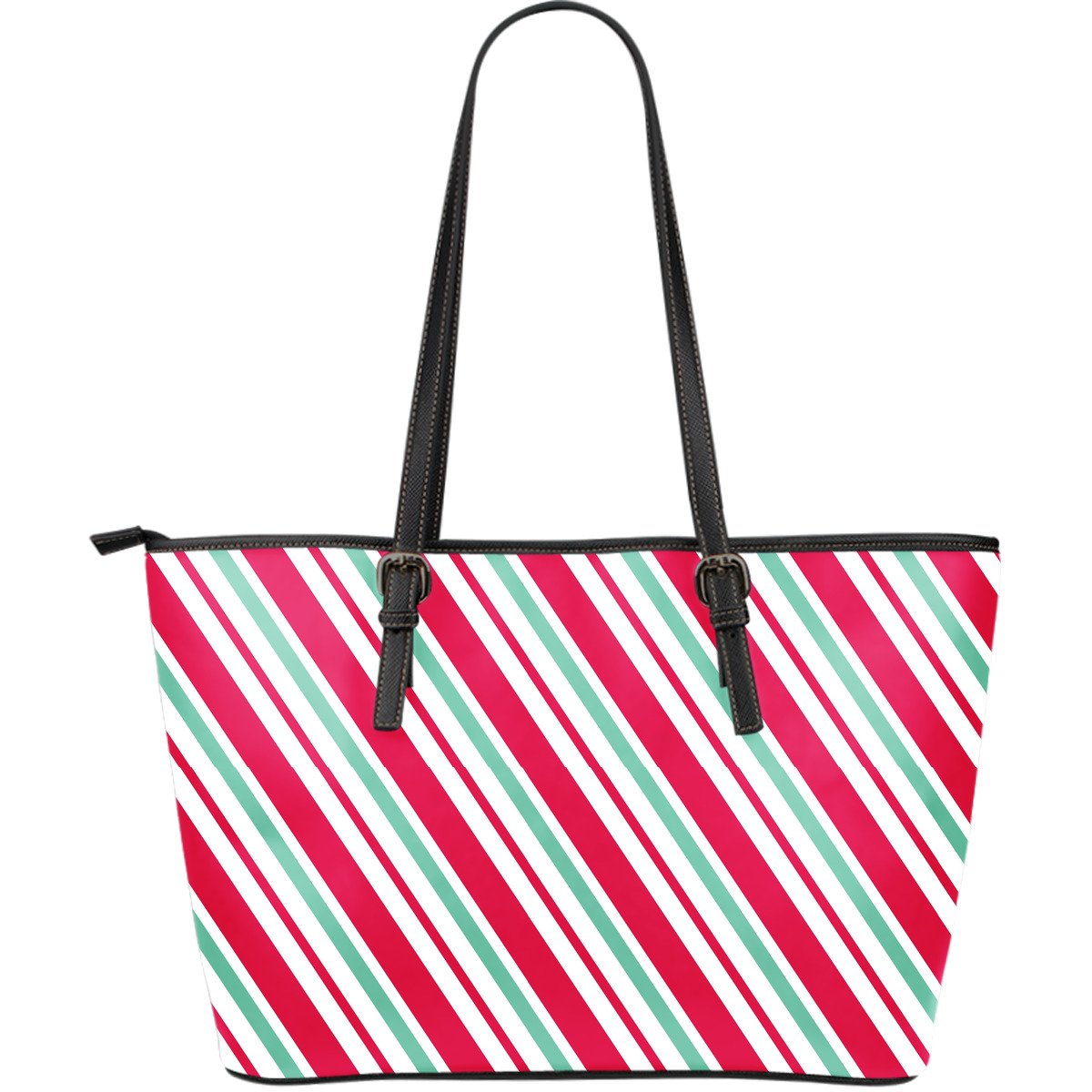 Lollipop Print Pattern Leather Tote Bag-grizzshop