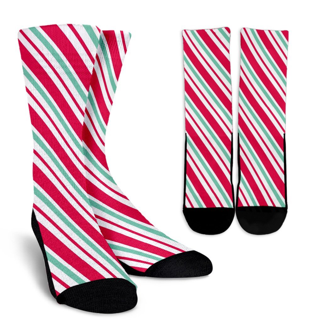 Lollipop Print Pattern Unisex Crew Socks-grizzshop