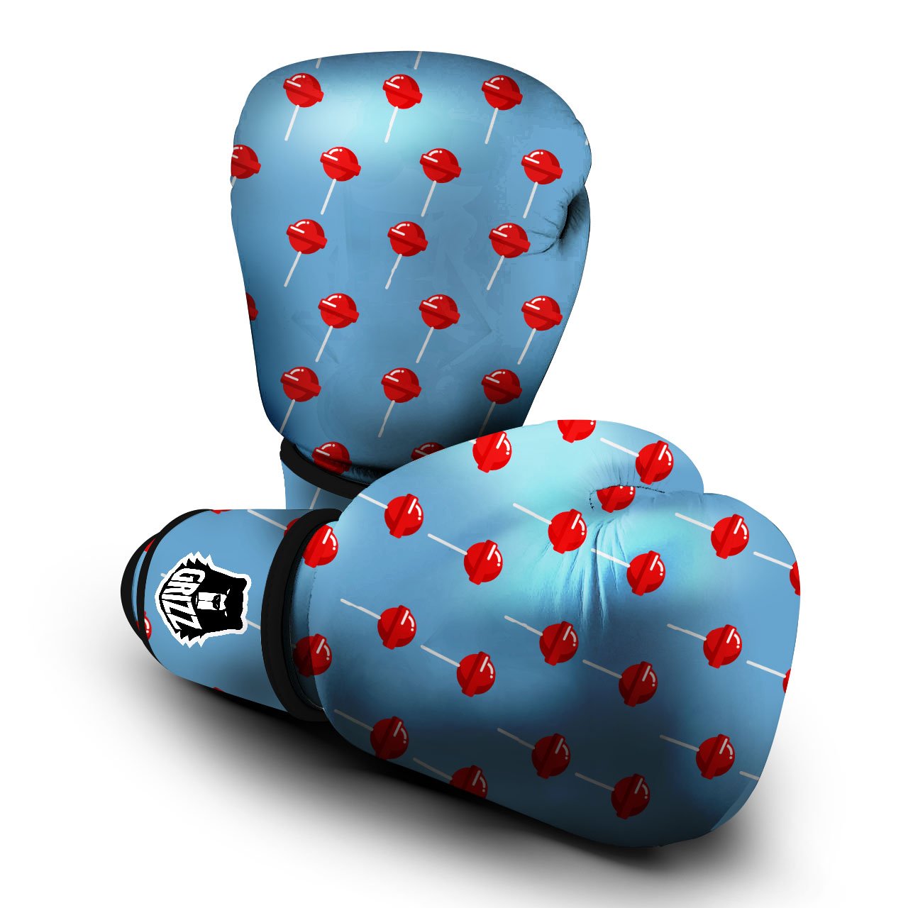 Lollipop Retro Print Pattern Boxing Gloves-grizzshop