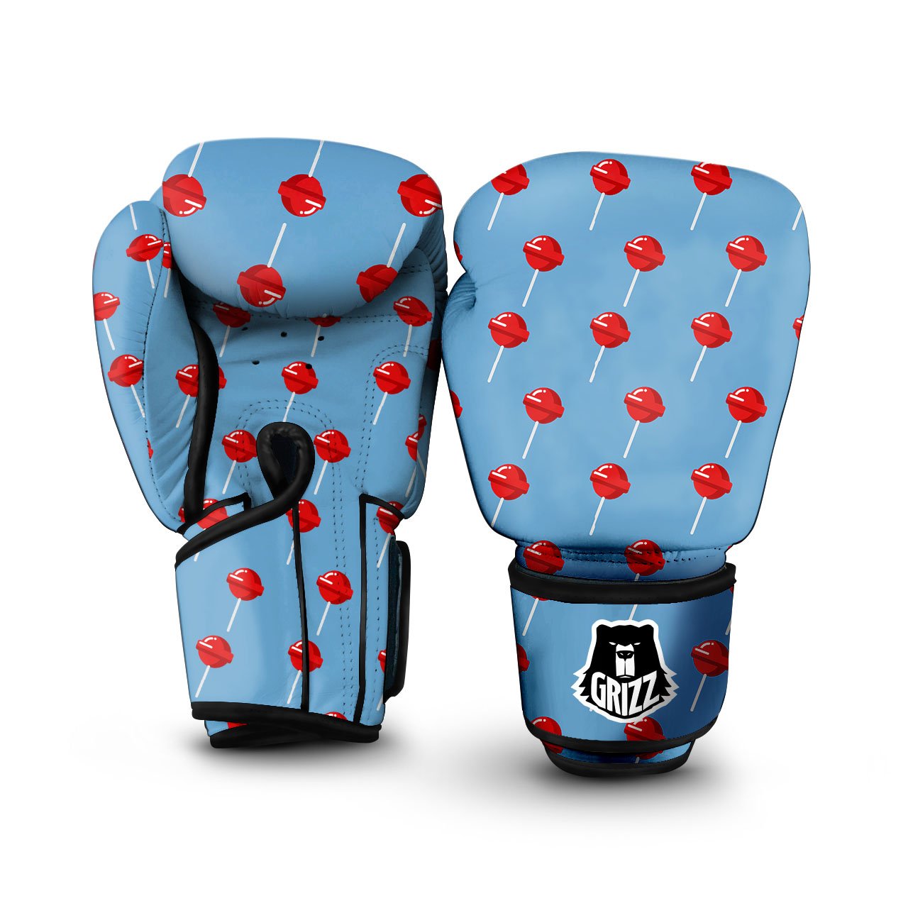 Lollipop Retro Print Pattern Boxing Gloves-grizzshop