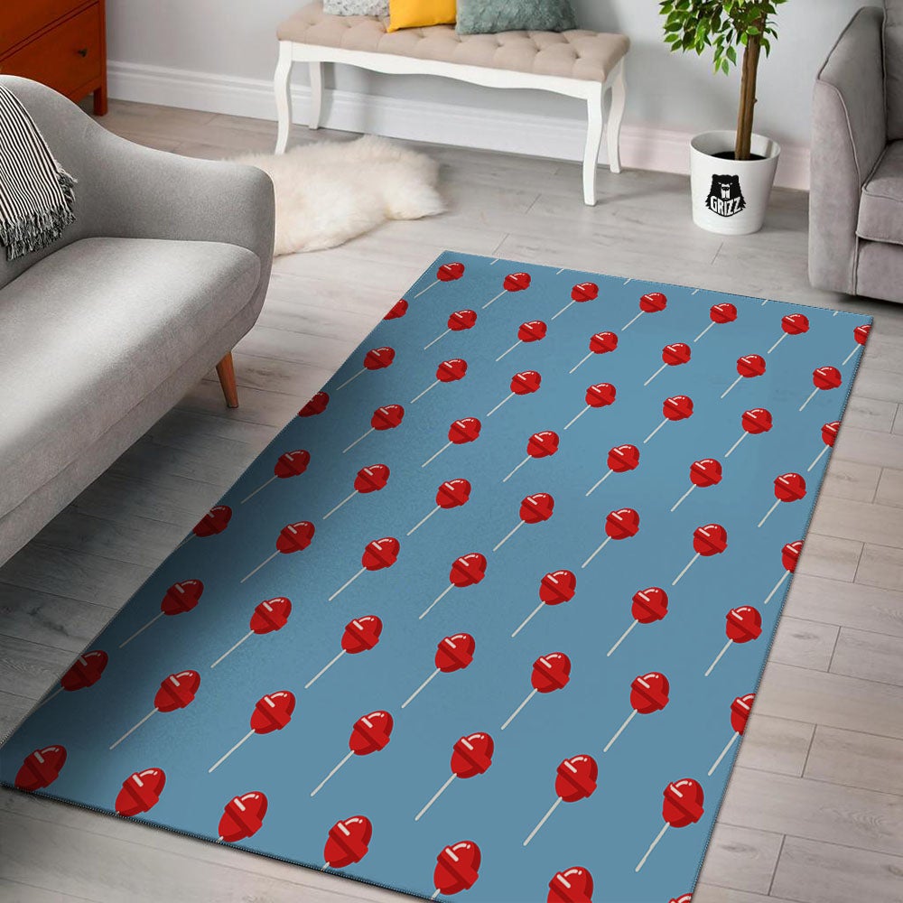 Lollipop Retro Print Pattern Floor Mat-grizzshop