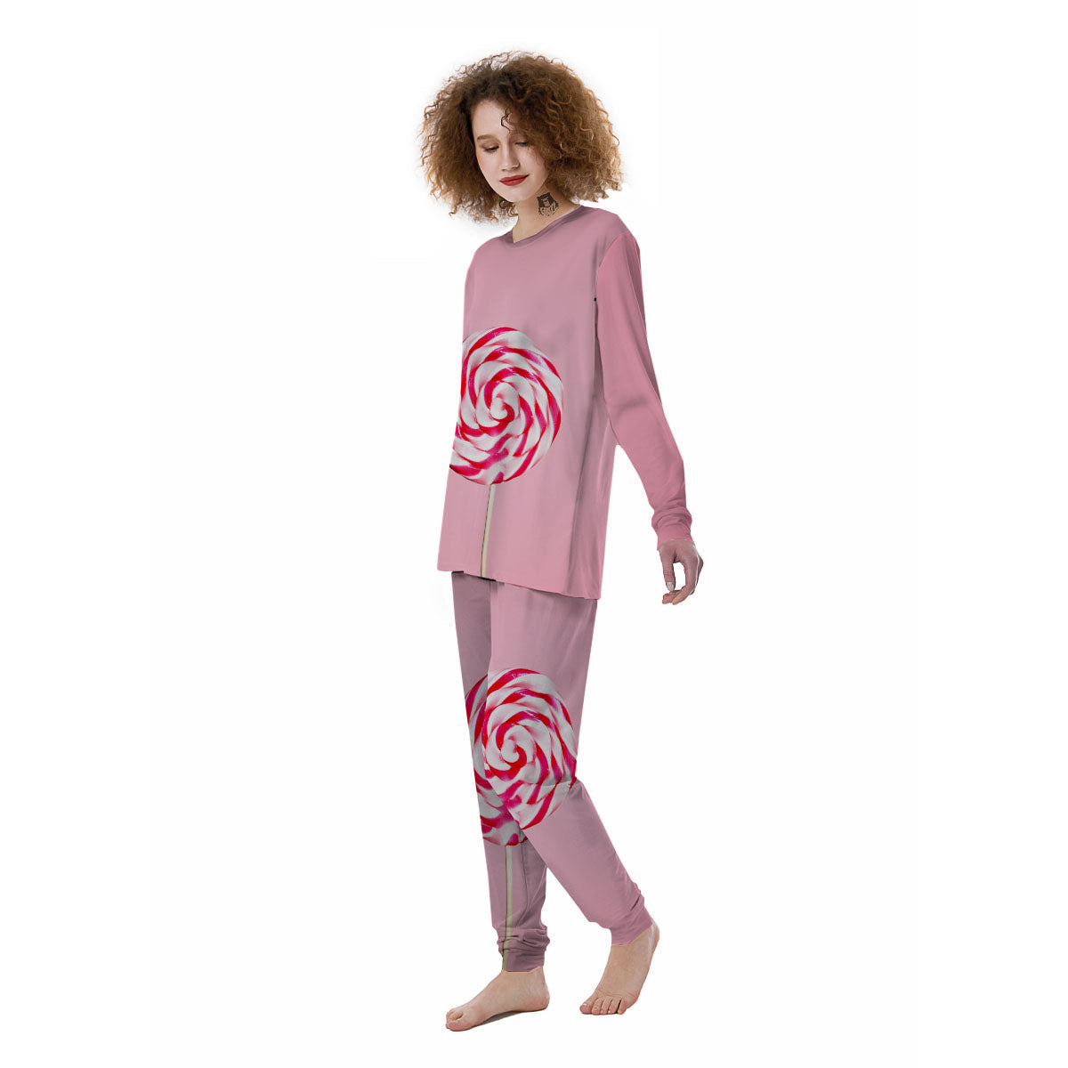 Lollipop Retro Print Women's Pajamas-grizzshop