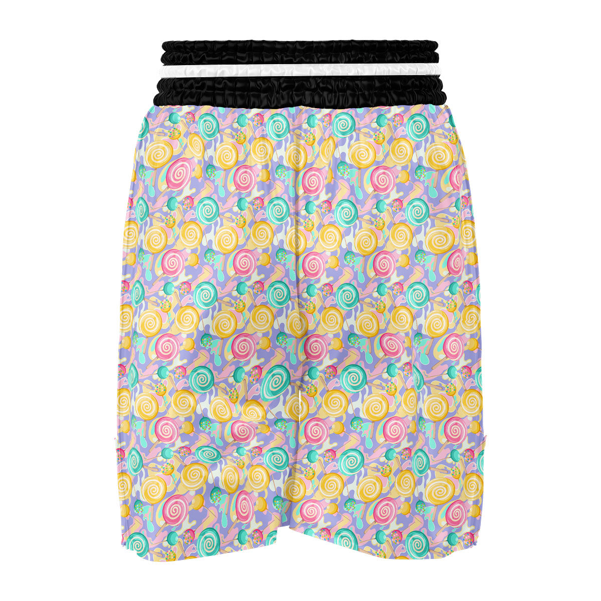 Lollipop Swirl Colorful Print Pattern Boxing Shorts-grizzshop