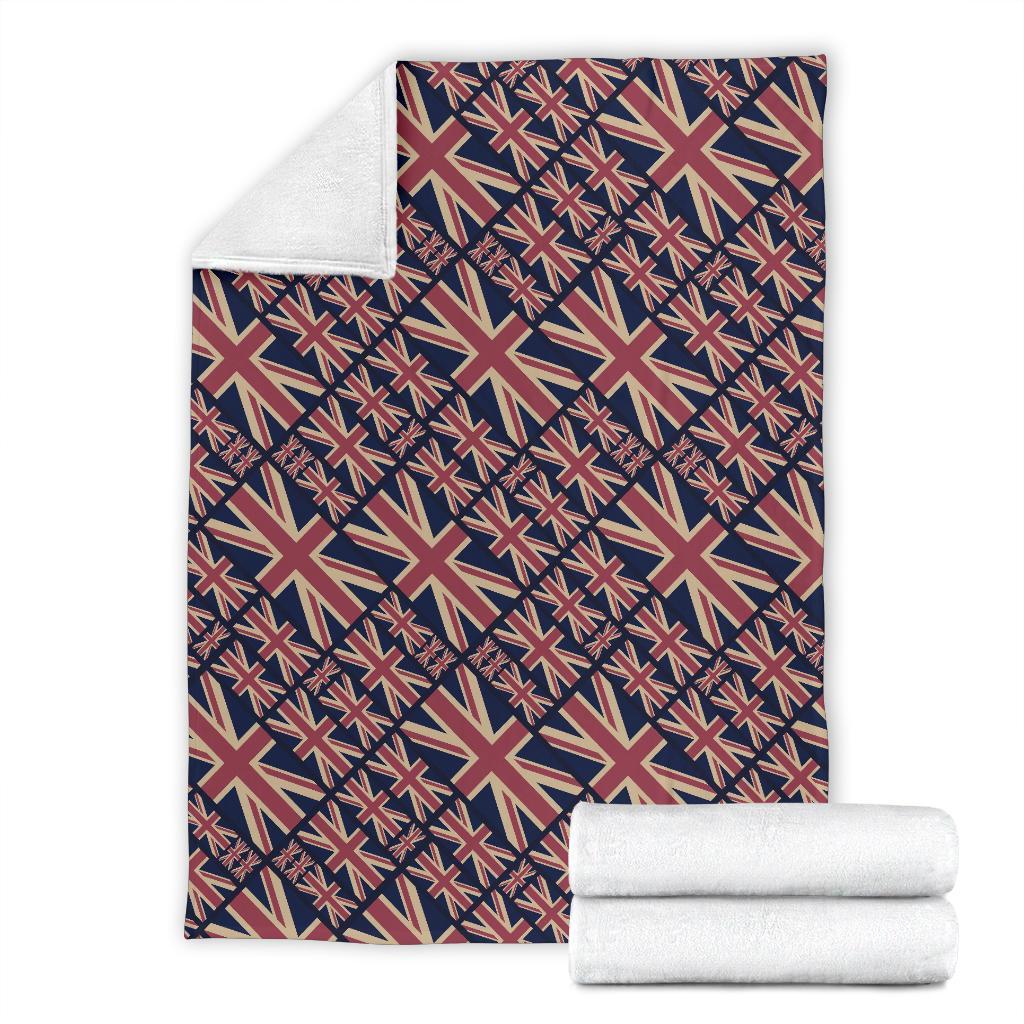 London British Flag Pattern Print Blanket-grizzshop