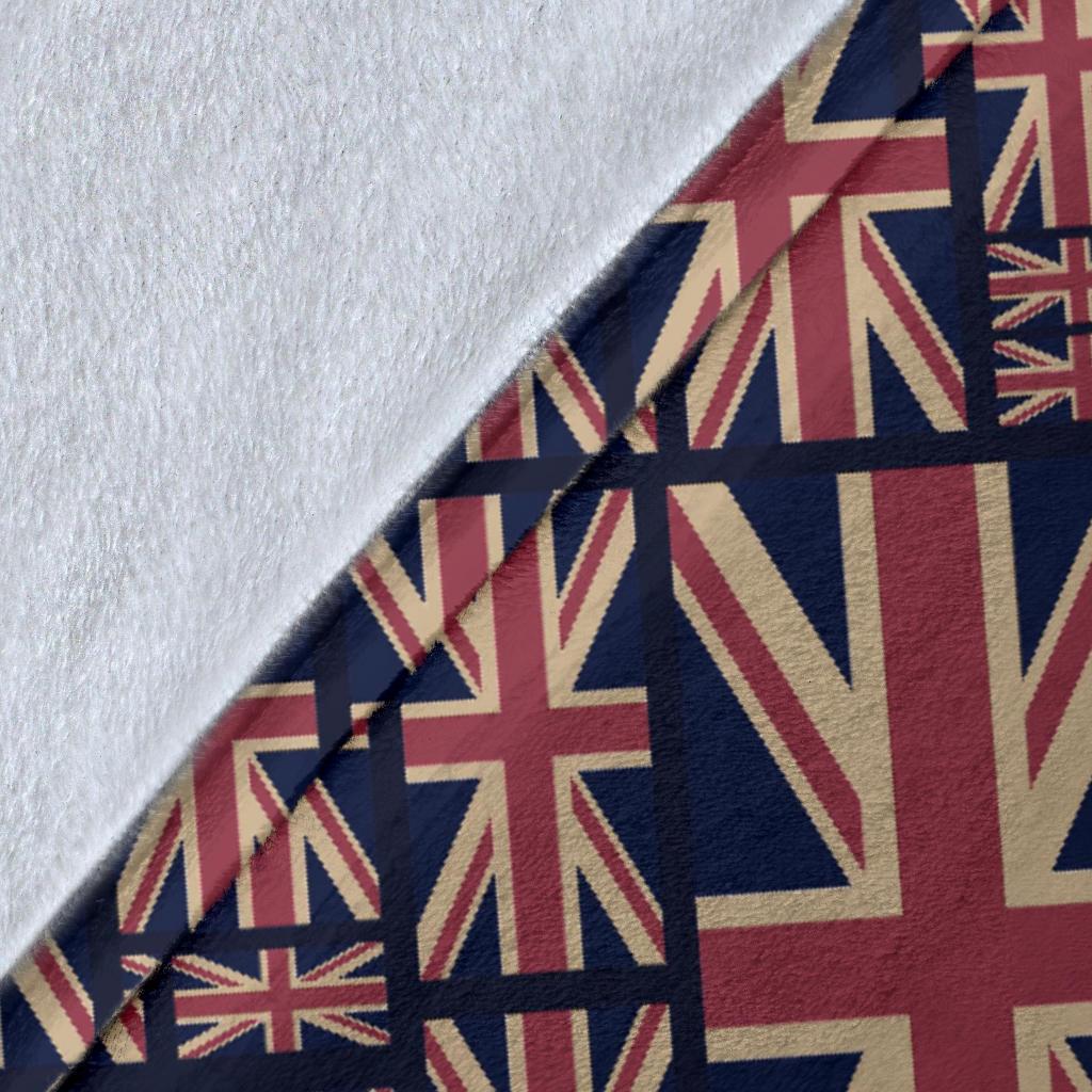 London British Flag Pattern Print Blanket-grizzshop