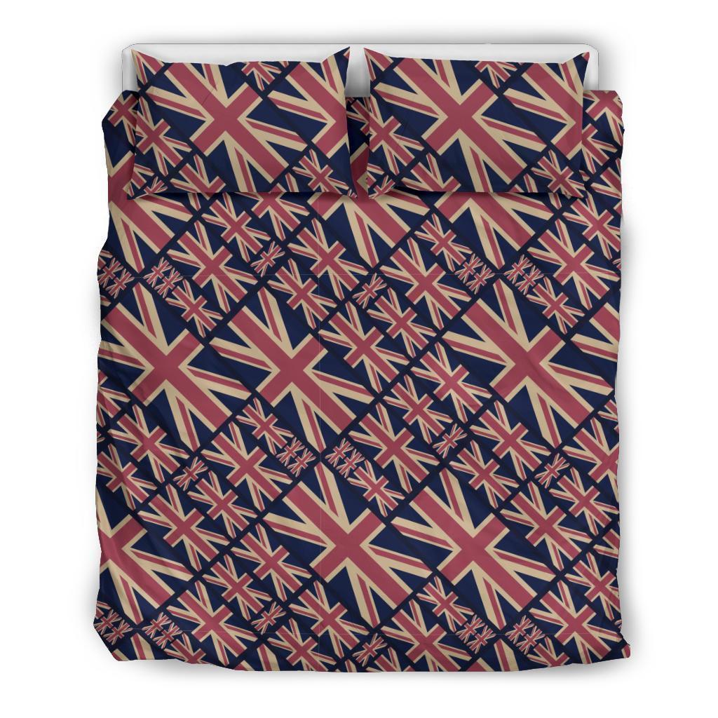 London British Flag Pattern Print Duvet Cover Bedding Set-grizzshop